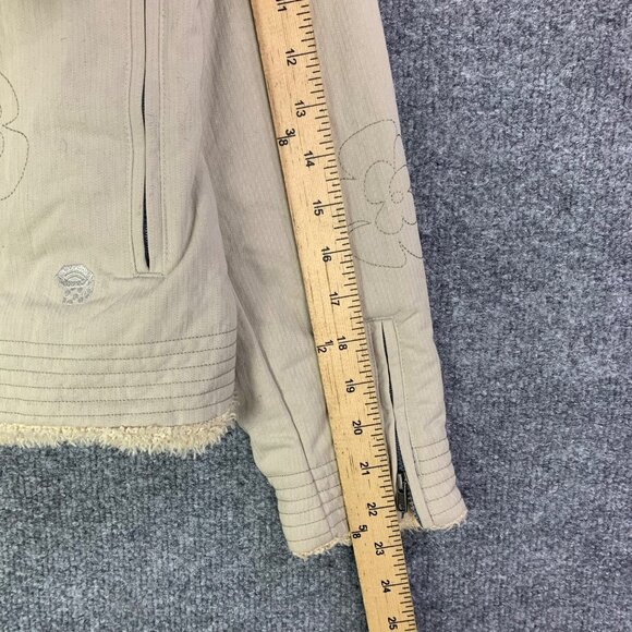 Mountain Hardwear Women’s Full Zip Sz S Jacket Floral‎ Embroidered Faux Fur Trim - Picture 6 of 10